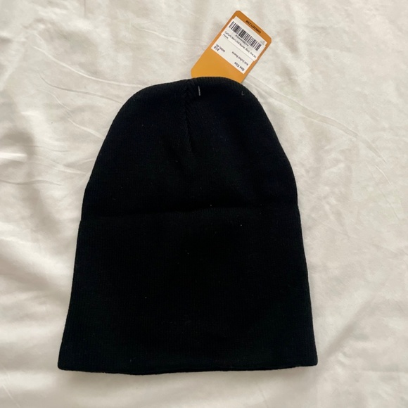 Carhartt Black Knit Cuffed Beanie Hat A18 New NWT - Picture 3 of 4